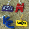 Set of 12 College Ornaments