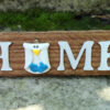 "Home" Seasonal Barn Wood Sign with Owls (4 pieces) - Image 2