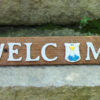 "Welcome" Seasonal Barn Wood Sign with Owls (4 pieces) - Image 2