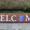 "Welcome" Seasonal Barn Wood Sign with Owls (4 pieces) - Image 3