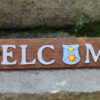 "Welcome" Seasonal Barn Wood Sign with Owls (4 pieces) - Image 4